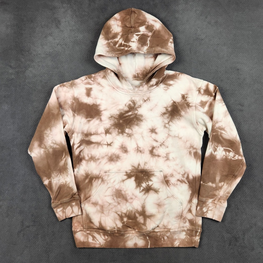 Lululemon All Yours Hoodie Womens 8 Brown Tie Dye Relaxed Pullover Sweatshirt
